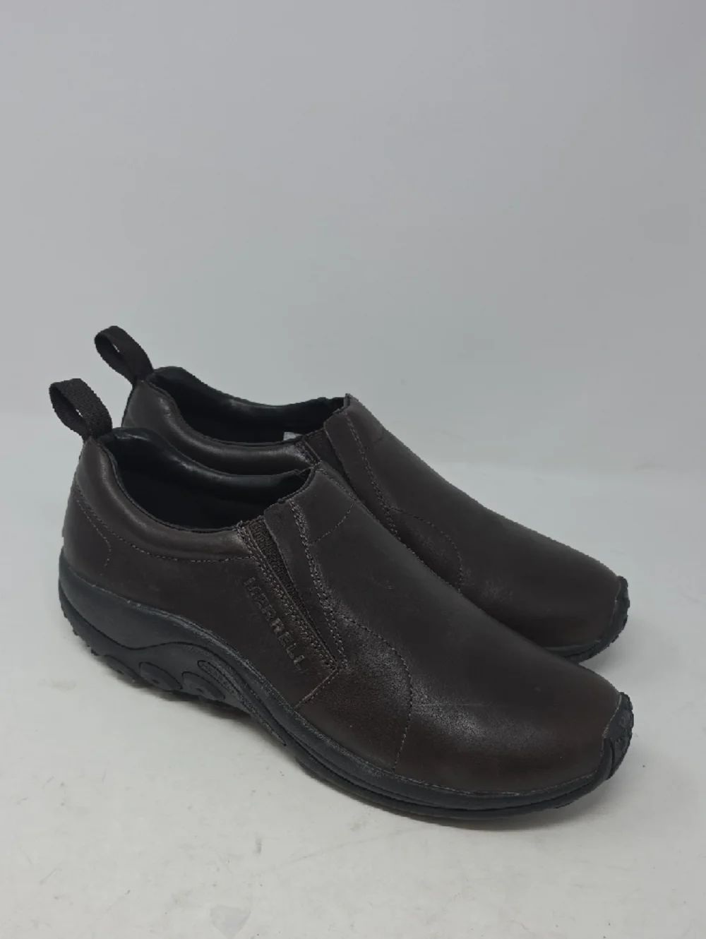 Merrell Men's Slip-On Loafers in Dark Brown Leather Size 12 - Picture 3 of 6